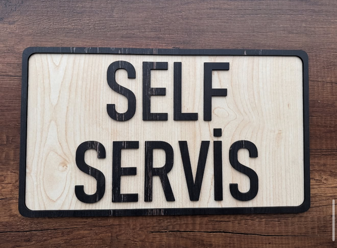 SELF SERVİS YAZISI